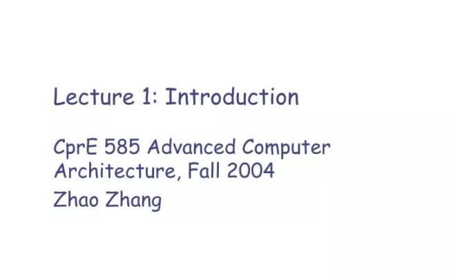 PPT - Lecture 1: Introduction PowerPoint Presentation, Free Download ...