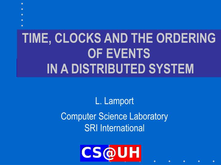 Time Clocks And The Ordering Of Events In A Distributed System - Gradient Art Collection - HD Quality
