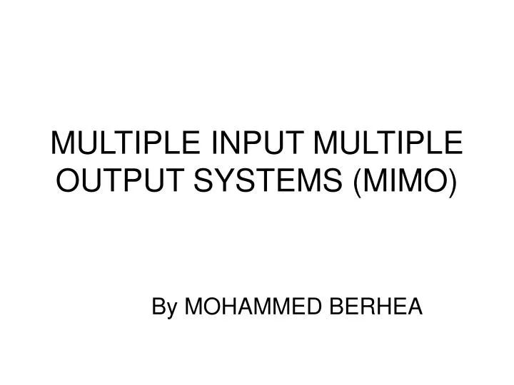 Mimo Multiple Input Multiple Output Technology - Premium Sunset Image Gallery - Retina