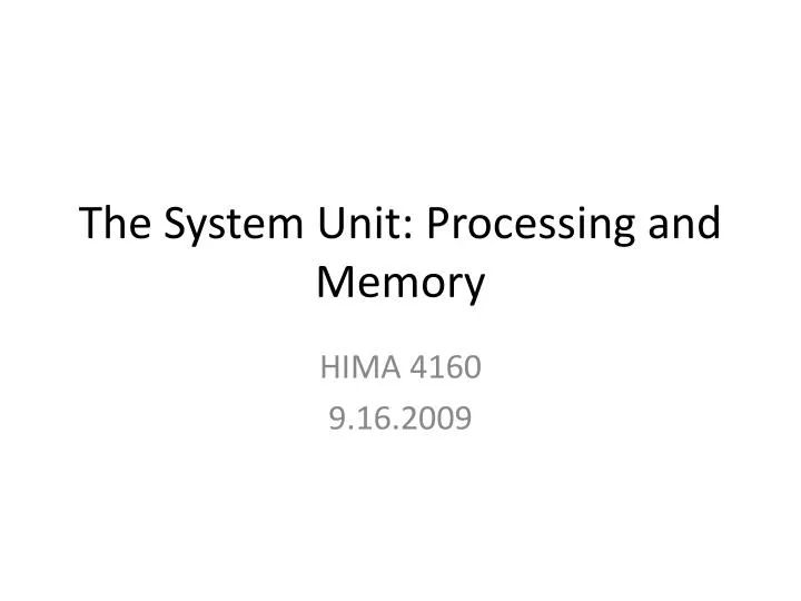 Chapter 2 The System Unit Processing And Memory - Gradient Illustration Collection - 4K Quality