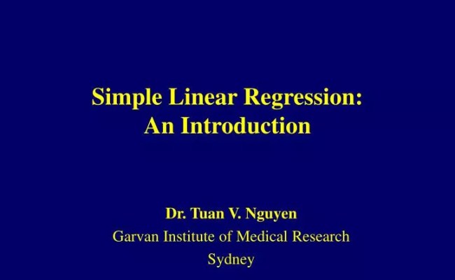 PPT - Simple Linear Regression: An Introduction PowerPoint Presentation ...