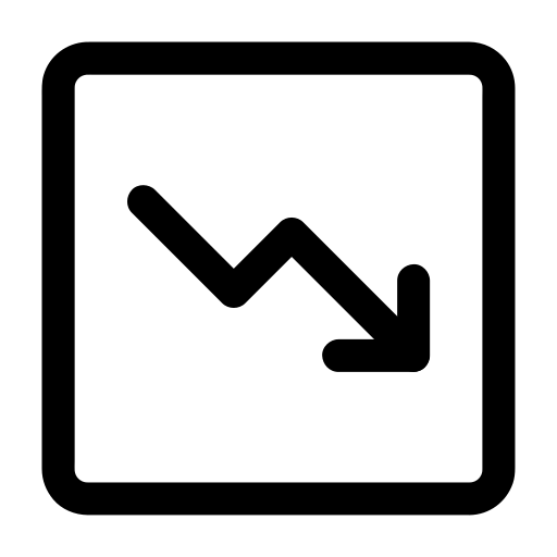 Accounting Analytics Banking Business Decrease Finance Loss Icon - City Design Collection - HD Quality