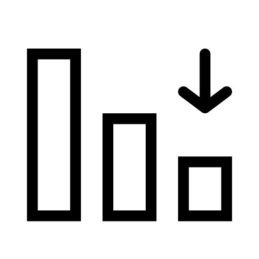 Reduce Lessen Diminish Lower Minimize Decrease Compress Icon - Best Dark Backgrounds in Full HD