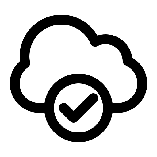 Big Data Database Storage Server Validity Check Approve Icon - City Images - Professional Desktop Collection