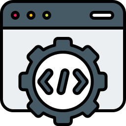 Cloud Optimization Code Coding Program Programming Gear Icon - Amazing Landscape Design - High Resolution