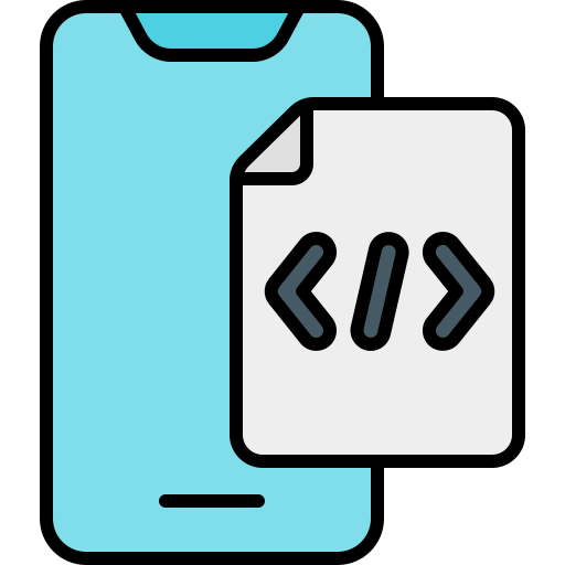 Mobile Smartphone Code Coding Program Programming File Icon - Sunset Image Collection - Retina Quality