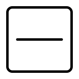 Decrease Delete Interface Min Minimise Minus Remove Icon - Minimal Illustration Collection - Mobile Quality