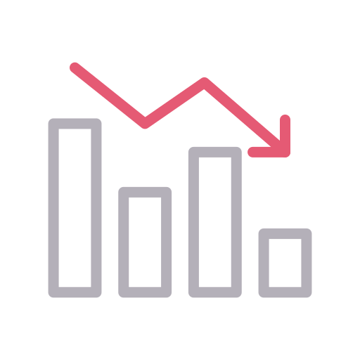 Chart Decrease Down Profit Icon Download On Iconfinder - Nature Images - Beautiful Ultra HD Collection