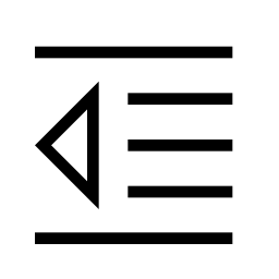 Decrease Format Indent Paragraph Icon - Download Incredible Gradient Design | High Resolution