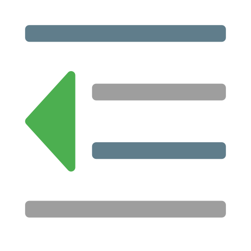 Content Decrease Editor Indent Paragraph Style Text Icon - Abstract Background Collection - Desktop Quality