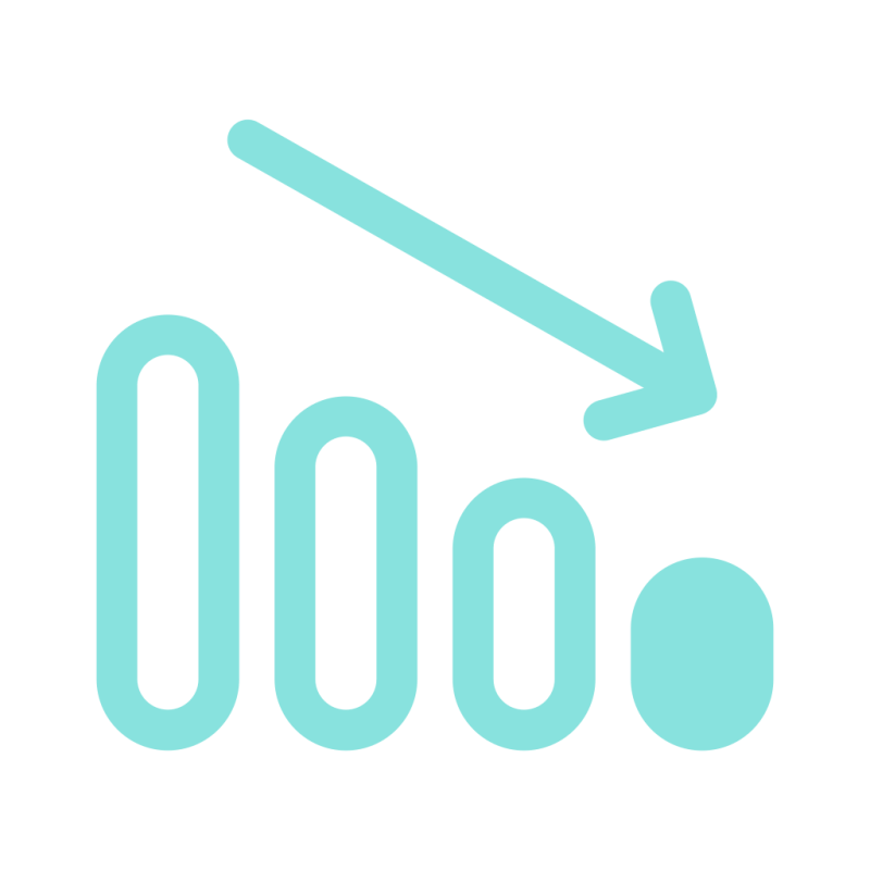 Web Decrease Graph Seo Loss Icon Download On Iconfinder - Premium Space Wallpaper Gallery - Retina