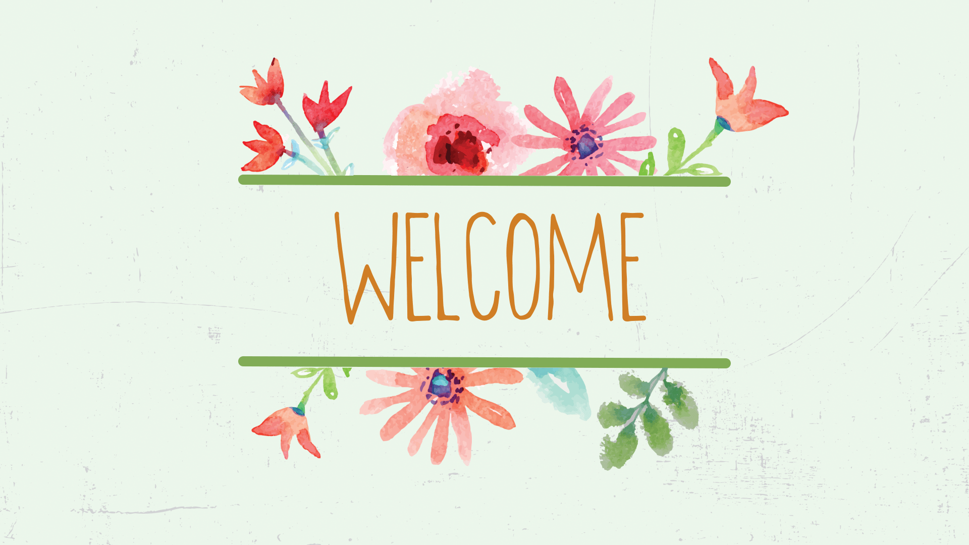 Spring welcome slide