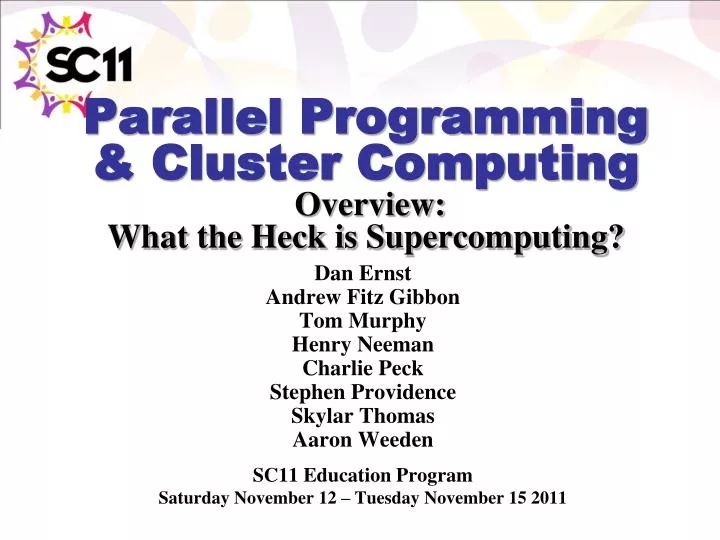 Parallel Cluster Computing 2005 Supercomputing Overview National Computational - Premium Space Pattern Gallery - High Resolution