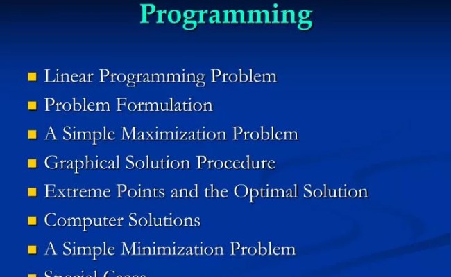 PPT - Introduction To Linear Programming PowerPoint Presentation, Free Download - ID:1775328
