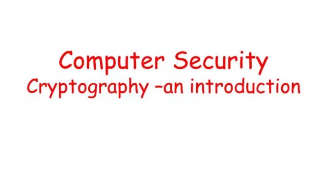 PPT - Computer Security Cryptography –an Introduction PowerPoint ...