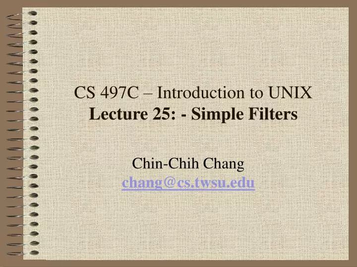 Ppt Cs 497c Introduction To Unix Lecture 4 Understanding The Unix - Best Nature Designs in Desktop