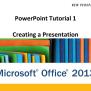 PPT - PowerPoint Tutorial 1 Creating A Presentation PowerPoint ...