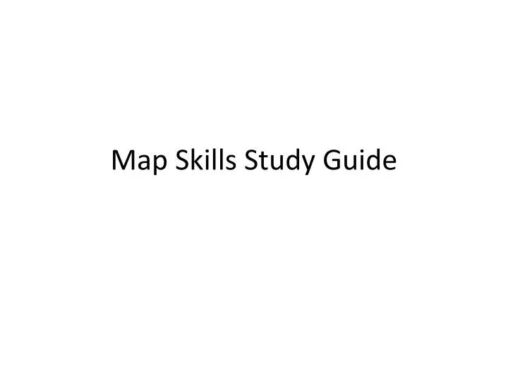 PPT Essential Geography Study Guide For All Stars Homework Powerpoint Map Skills N.
