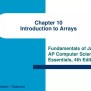 PPT - Chapter 10 Introduction To Arrays PowerPoint Presentation, Free ...