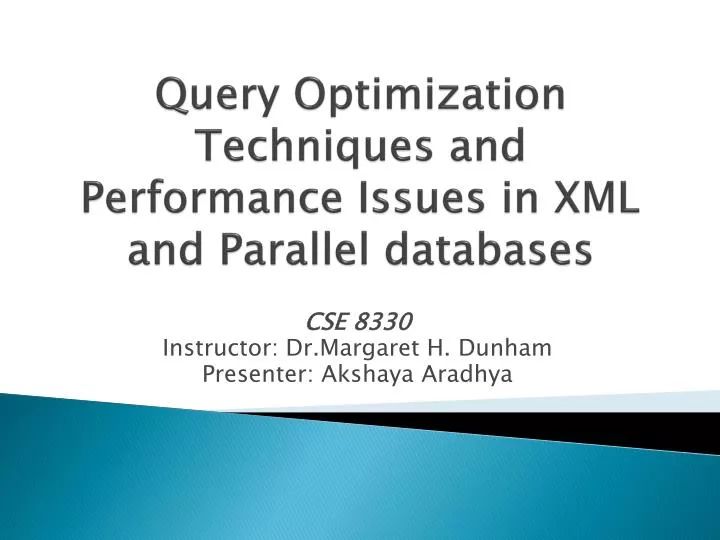 Ppt Query Optimization Techniques And Performance Issues In Xml And - High Quality Nature Art - HD