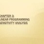 PPT - Chapter 3: Linear Programming Sensitivity Analysis PowerPoint ...