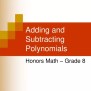 PPT - Adding And Subtracting Polynomials PowerPoint Presentation, Free ...