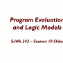 PPT - Program Evaluation And Logic Models PowerPoint Presentation, Free ...