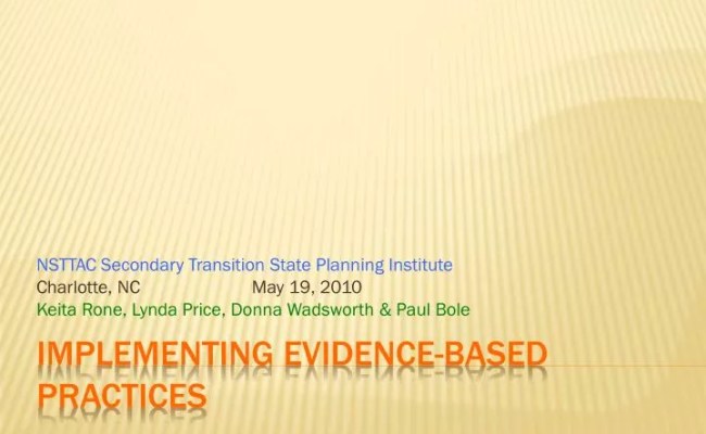 PPT - Implementing Evidence-Based Practices PowerPoint Presentation ...