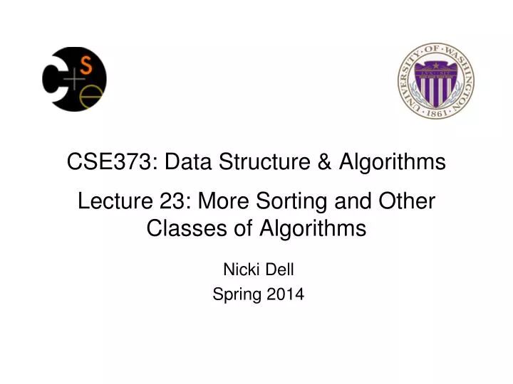 Ppt Cse373 Data Structure Algorithms Lecture 23 More Sorting And - Incredible Sunset Pattern - 4K