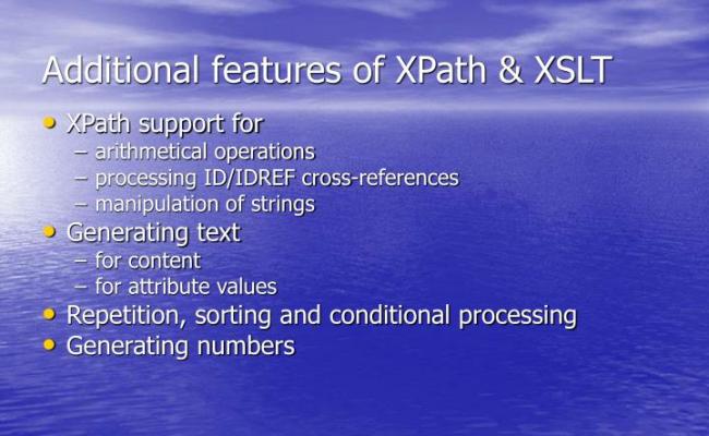 PPT - Additional Features Of XPath & XSLT PowerPoint Presentation - ID ...