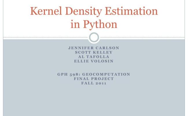 PPT - Kernel Density Estimation In Python PowerPoint Presentation, Free ...