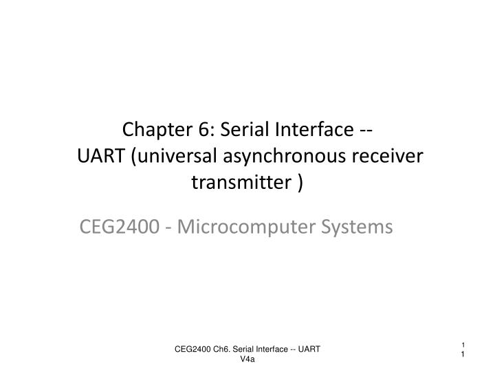Ppt Chapter 6 Serial Interface Uart Universal Asynchronous Receiver Transmitter - Vintage Images - Gorgeous 4K Collection