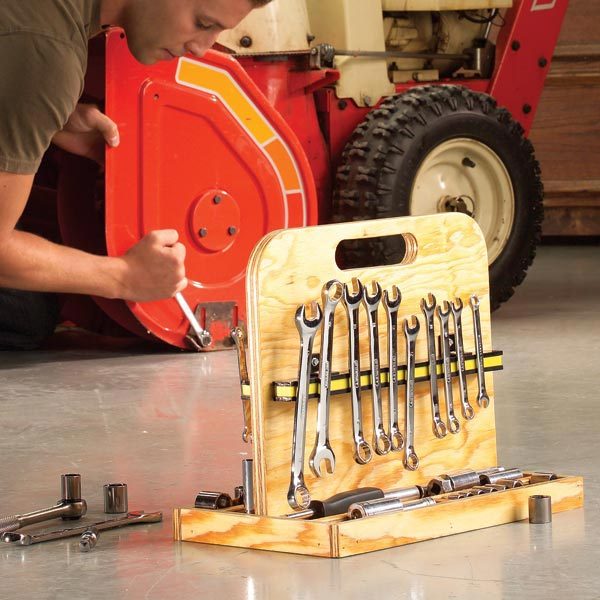 Our delivery team has the expertise to place the building exactly where you want it, even while encountering rough terrain. Wrench Storage Project | The Family Handyman