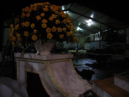 A close-up of the Trojans' 2006 Rose Bowl float