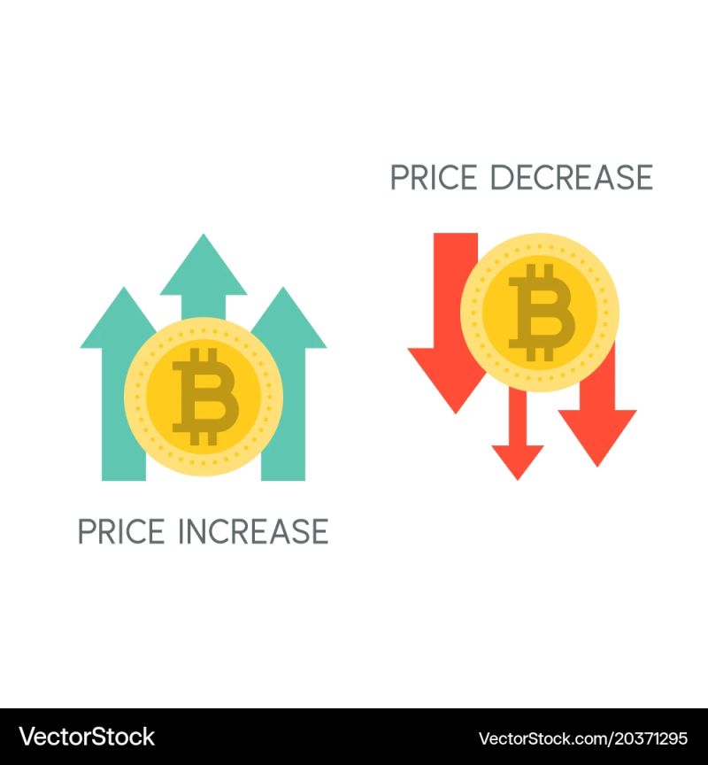 Increase And Decrease Bitcoin Value Business Vector Image - Nature Illustrations - Beautiful High Resolution Collection