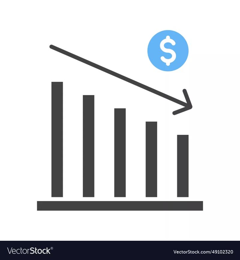 Decrease Flat Icon Royalty Free Vector Image Vectorstock - High Quality 8K Abstract Photos | Free Download