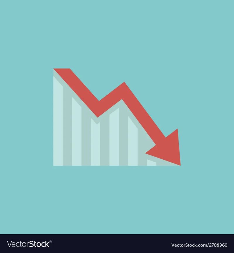 Decrease Flat Icon Stock Vector Image Art Alamy - Professional Geometric Background - Desktop