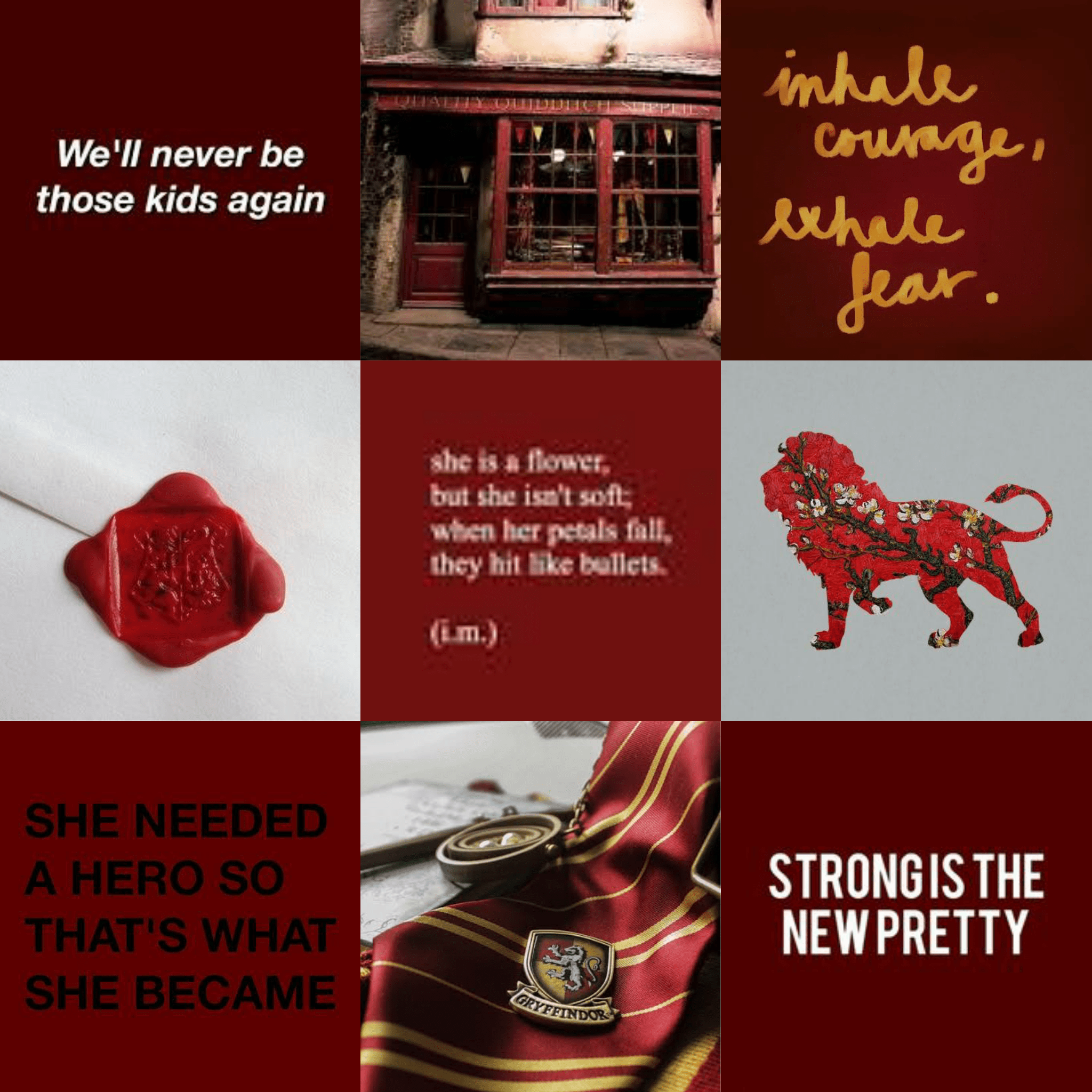 Floral gryffindor aesthetics phone wallpaper backgrounds. Harrypotter Gryffindor 276852739007201 By Shay02plain