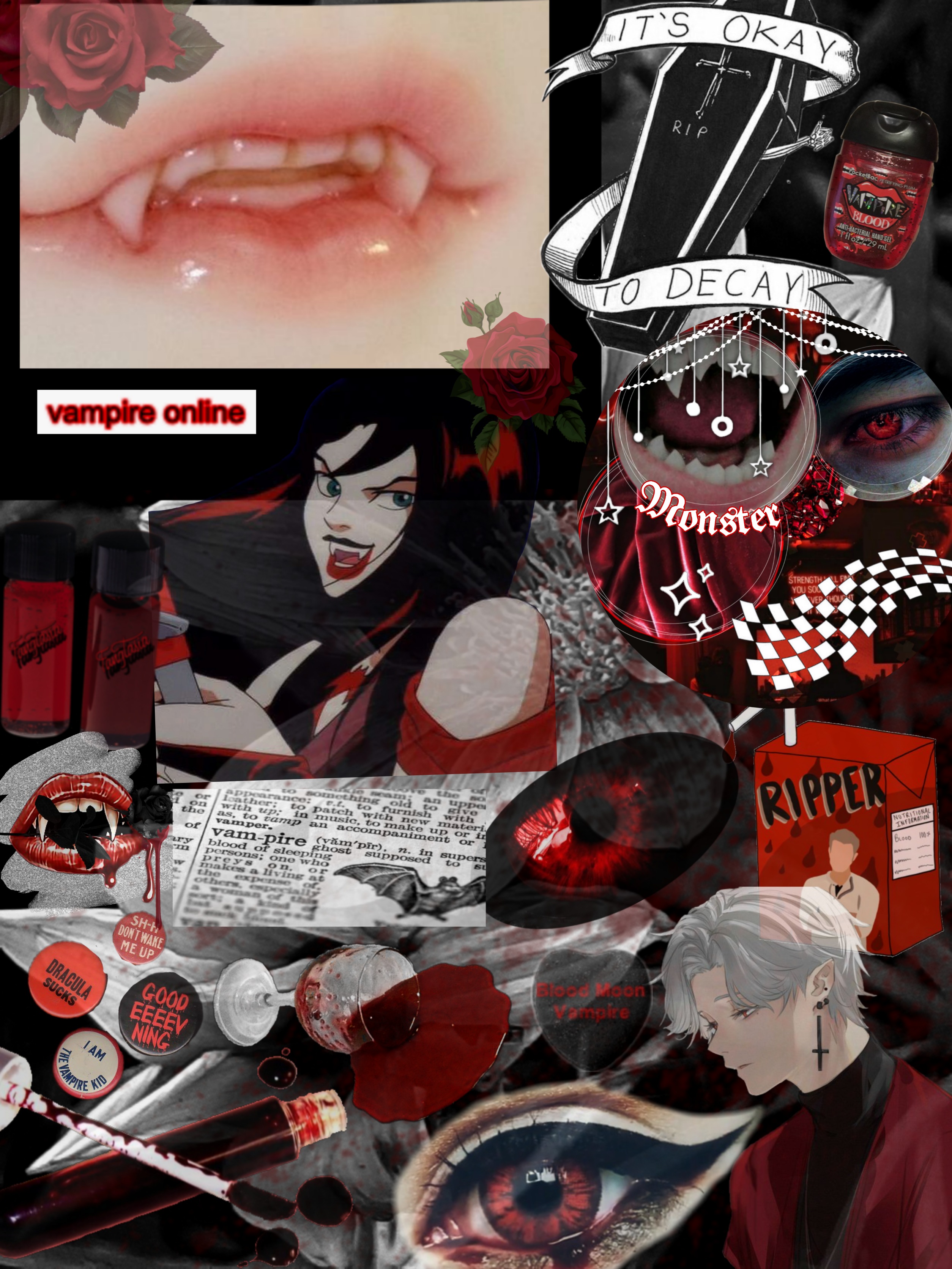 Vampirecore Background - Full HD Vintage Patterns for Desktop