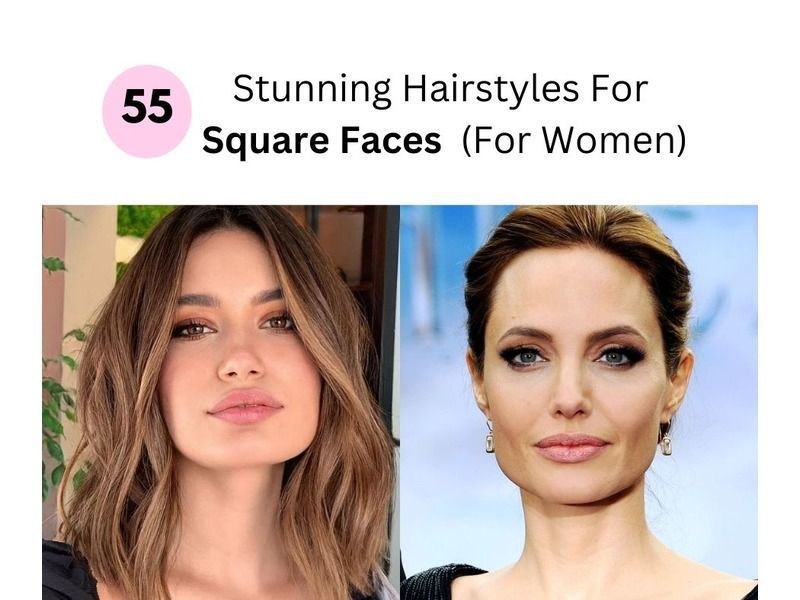 55 stunning hairstyles for square faces (for women)