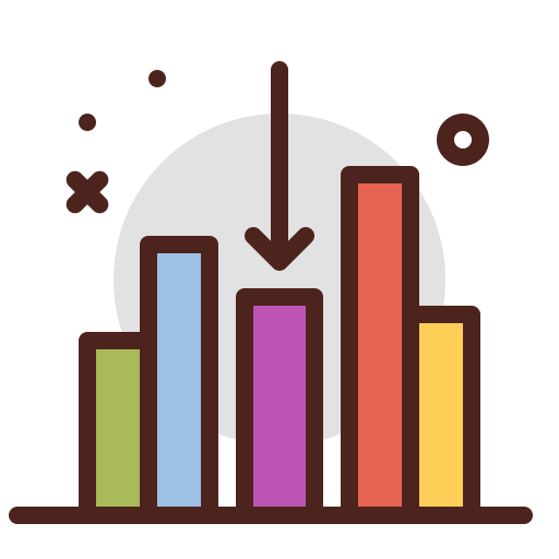 Analytic Data Decrease Statistics Icon Download On Iconfinder - Geometric Textures - Beautiful Ultra HD Collection