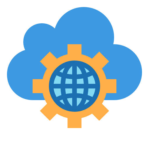 Cloud Computing Server Network Data Computer Icon Download On - Modern Nature Design - High Resolution