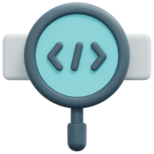 Code Review Coding Programming Quick Search Magnifying Icon - Download Incredible Space Design | 8K