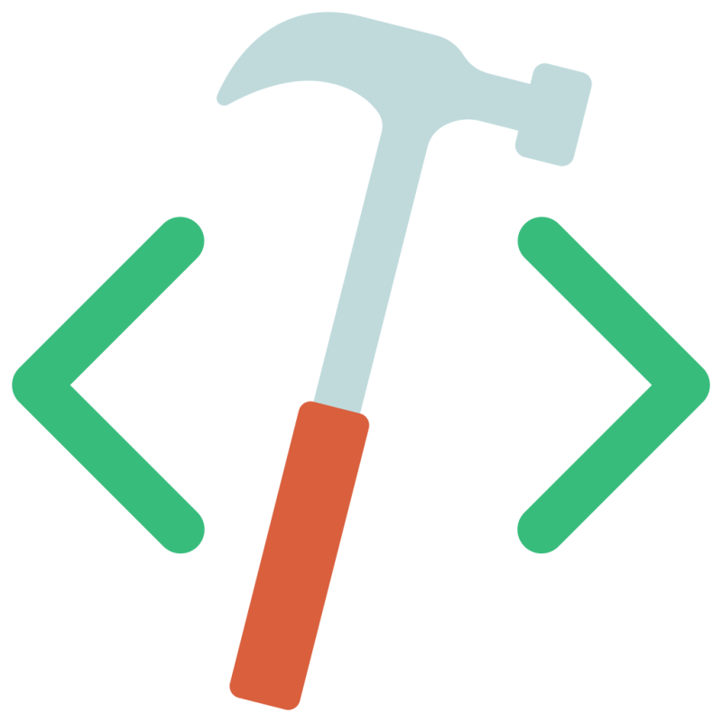 App Build Code Developer Development Hammer Web Icon Download - Download Modern Minimal Wallpaper | Desktop