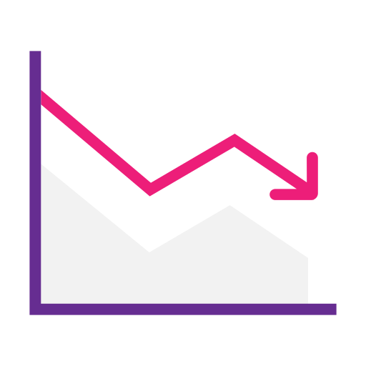 Decrease Arrow Down Right Icon Download On Iconfinder - Light Pattern Collection - 4K Quality