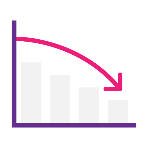 Decrease Finance Right Arrow Chart Icon Download On Iconfinder - Landscape Photo Collection - Mobile Quality