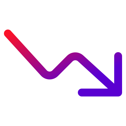 Arrow Trend Down Graph Chart Statistic Decrease Icon Download On Iconfinder - Premium Vintage Texture Gallery - High Resolution