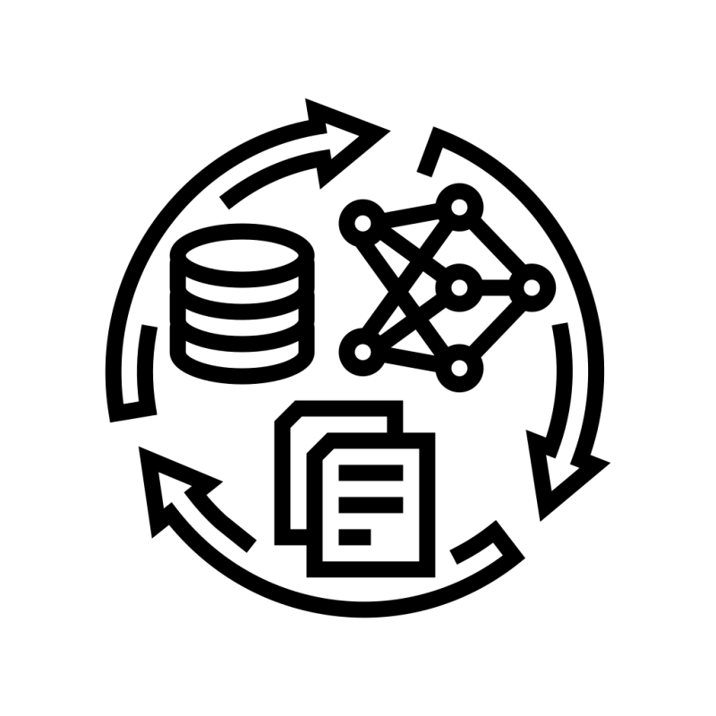 Reinforcement Machine Learning Algorithm Model Data Training Icon - Best Sunset Arts in HD