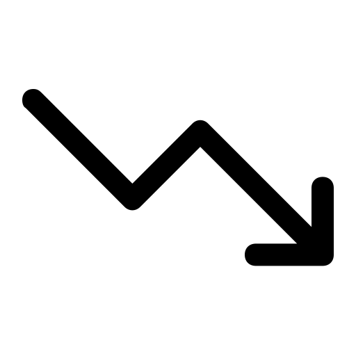 Reduce Decrease Relapse Downward Below Down Arrow Down Fall Icon - Download High Quality Space Image | 8K