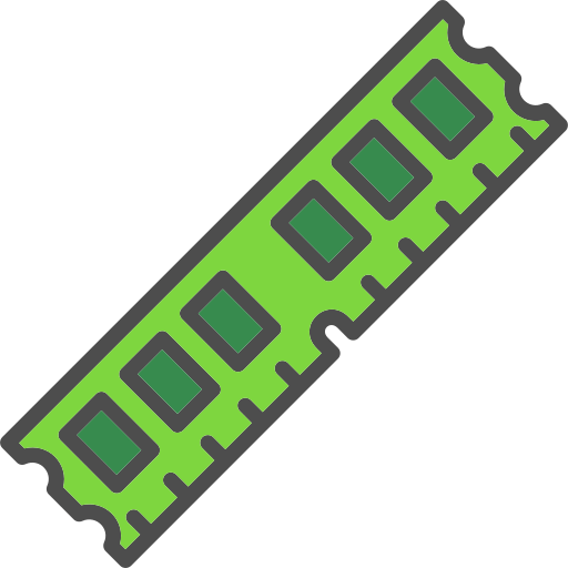 Ram Memory Computer Hardware Device Storage Technology Icon - Premium Geometric Art Gallery - Retina